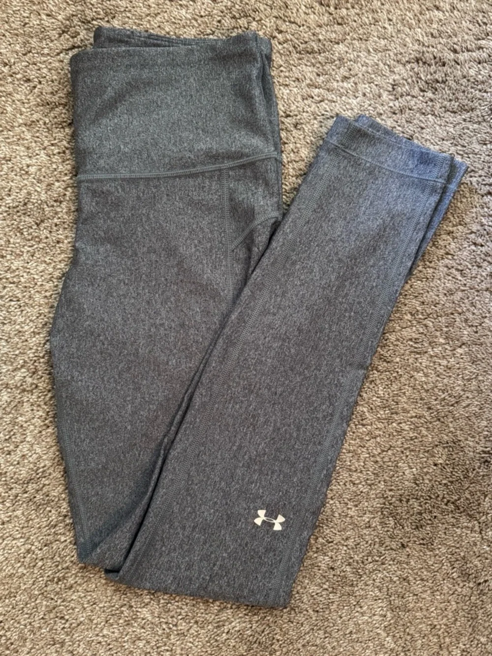 Under Armour HeatGear Leggings Gray Compression - Picture 3 of 4
